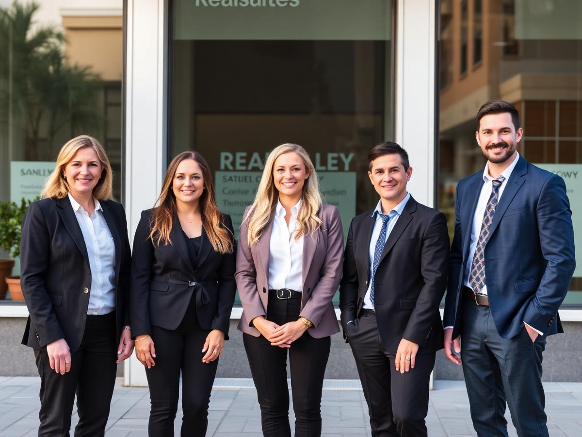Real Estate In Mind agents in front of the eXp Realty office